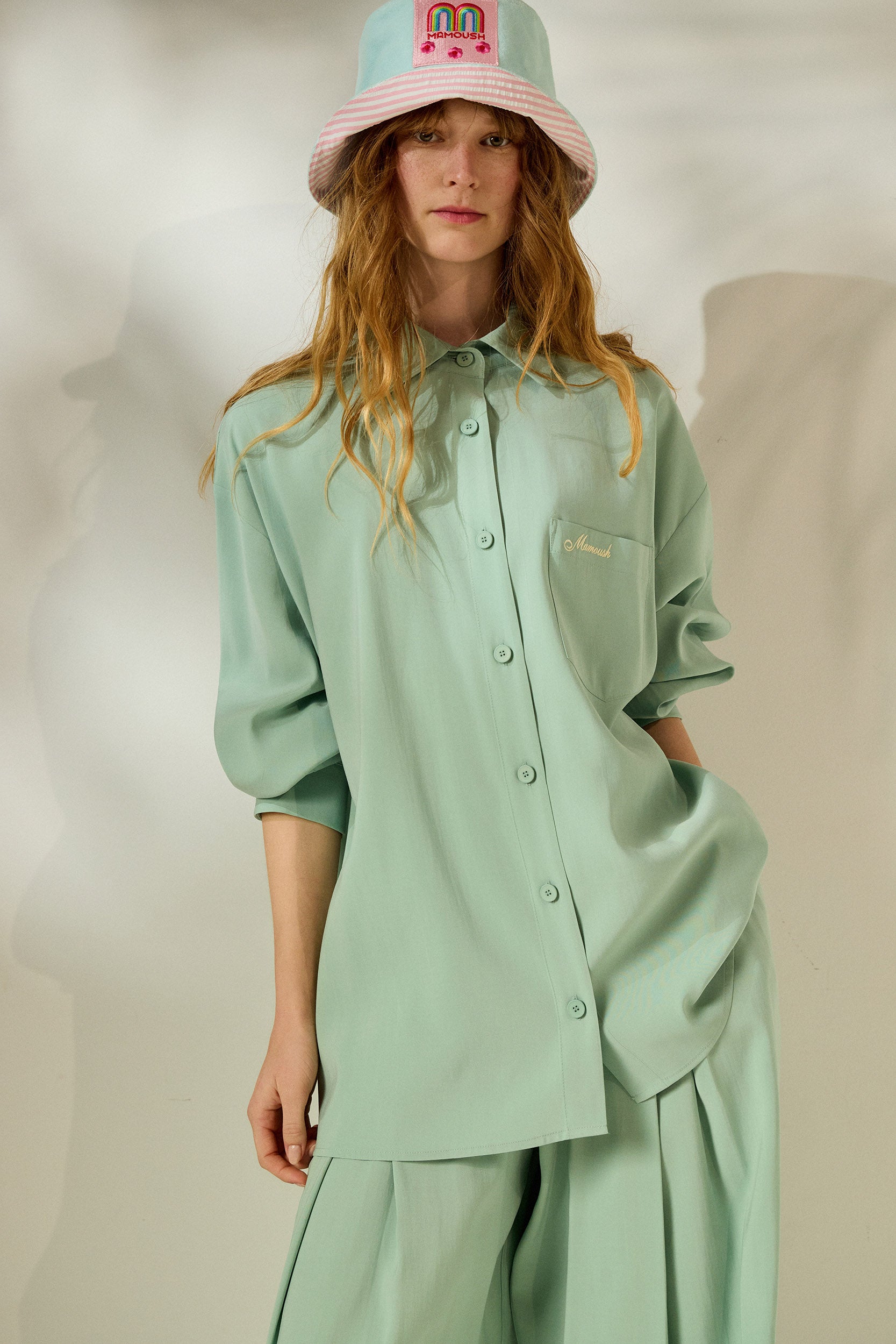 ‘LORA’ OVERSIZED ΠΟΥΚΑΜΙΣΟ (MINT) MAMOUSH