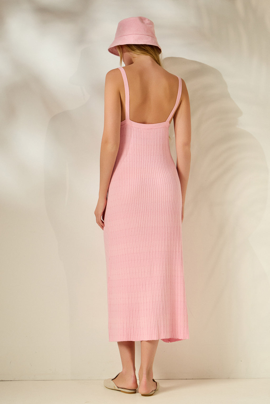 ‘MARGARITA’ ΒΑΜΒΑΚΕΡΟ ΠΛΕΚΤΟ ΦΟΡΕΜΑ (PINK) MAMOUSH
