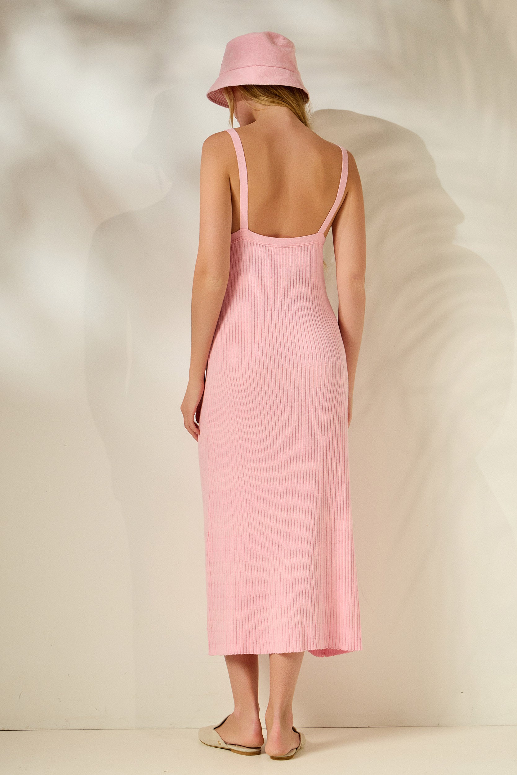 ‘MARGARITA’ ΒΑΜΒΑΚΕΡΟ ΠΛΕΚΤΟ ΦΟΡΕΜΑ (PINK) MAMOUSH