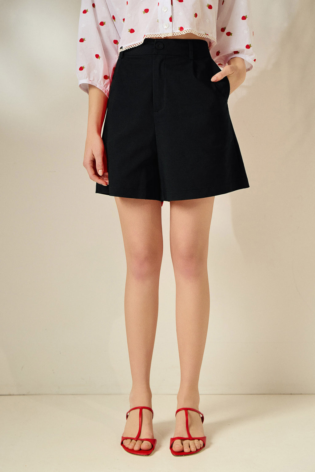 ‘GRETA’ ΒΑΜΒΑΚΕΡΟ ΣΟΡΤΣ (BLACK) MAMOUSH