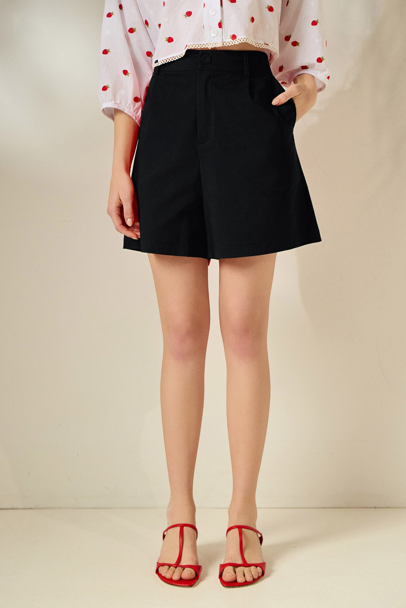 ‘GRETA’ ΒΑΜΒΑΚΕΡΟ ΣΟΡΤΣ (BLACK) MAMOUSH