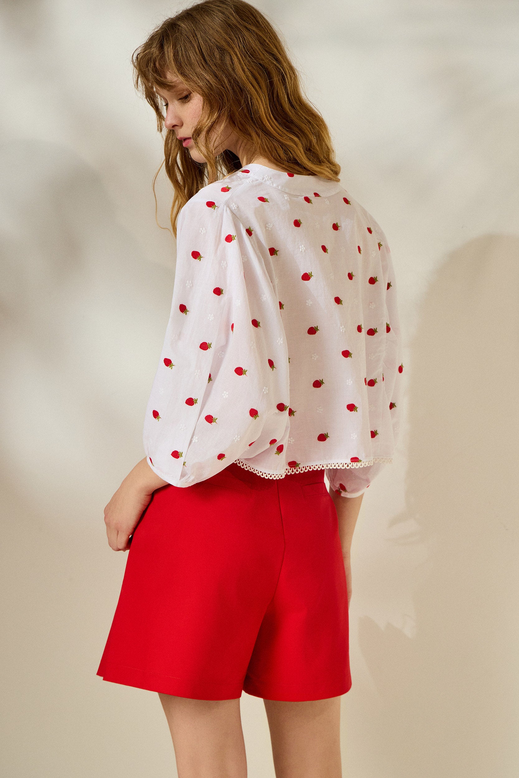 ‘GRETA’ ΒΑΜΒΑΚΕΡΟ ΣΟΡΤΣ (RED) MAMOUSH