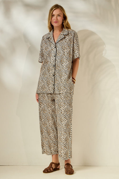 'NIKI' ΒΑΜΒΑΚΕΡΟ ΠΑΝΤΕΛΟΝΙ (ANIMAL PRINT) MAMOUSH