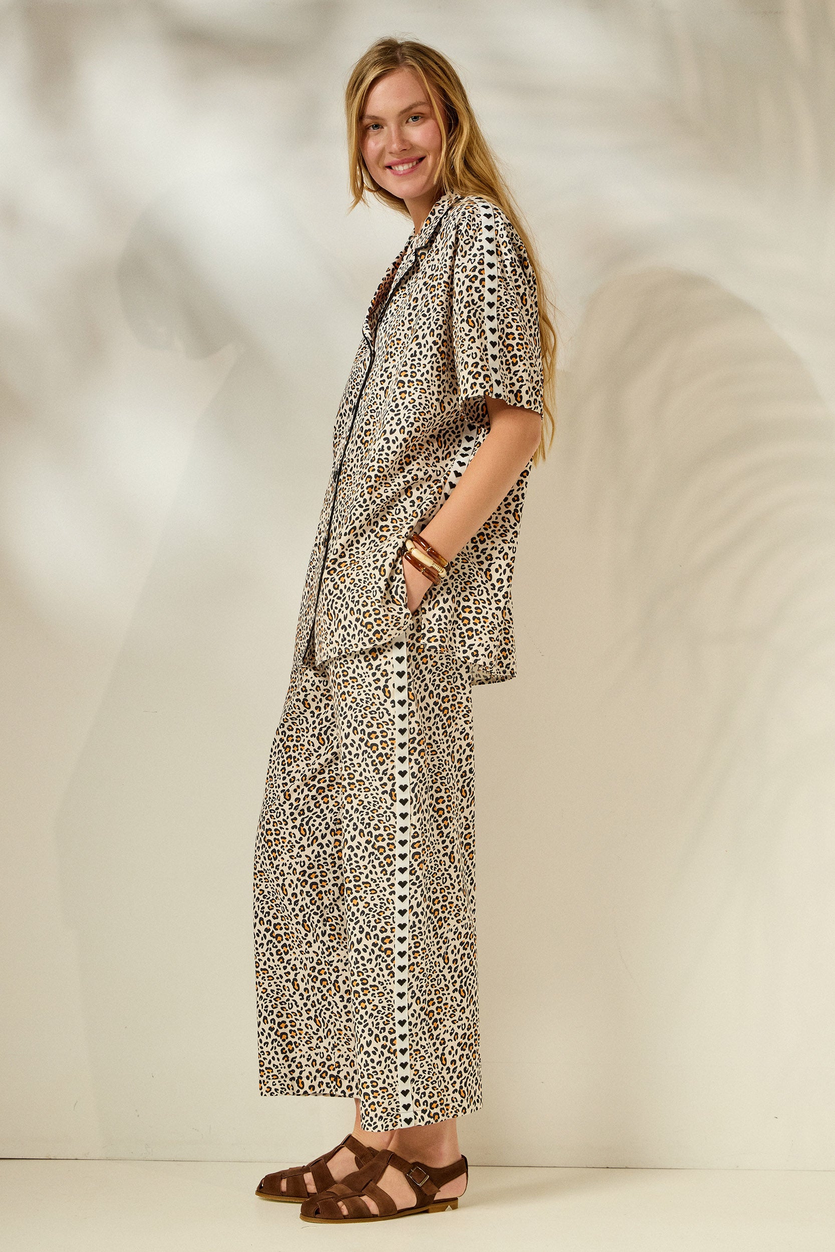 'ZOI' ΒΑΜΒΑΚΕΡΟ ΠΟΥΚΑΜΙΣΟ (ANIMAL PRINT) MAMOUSH