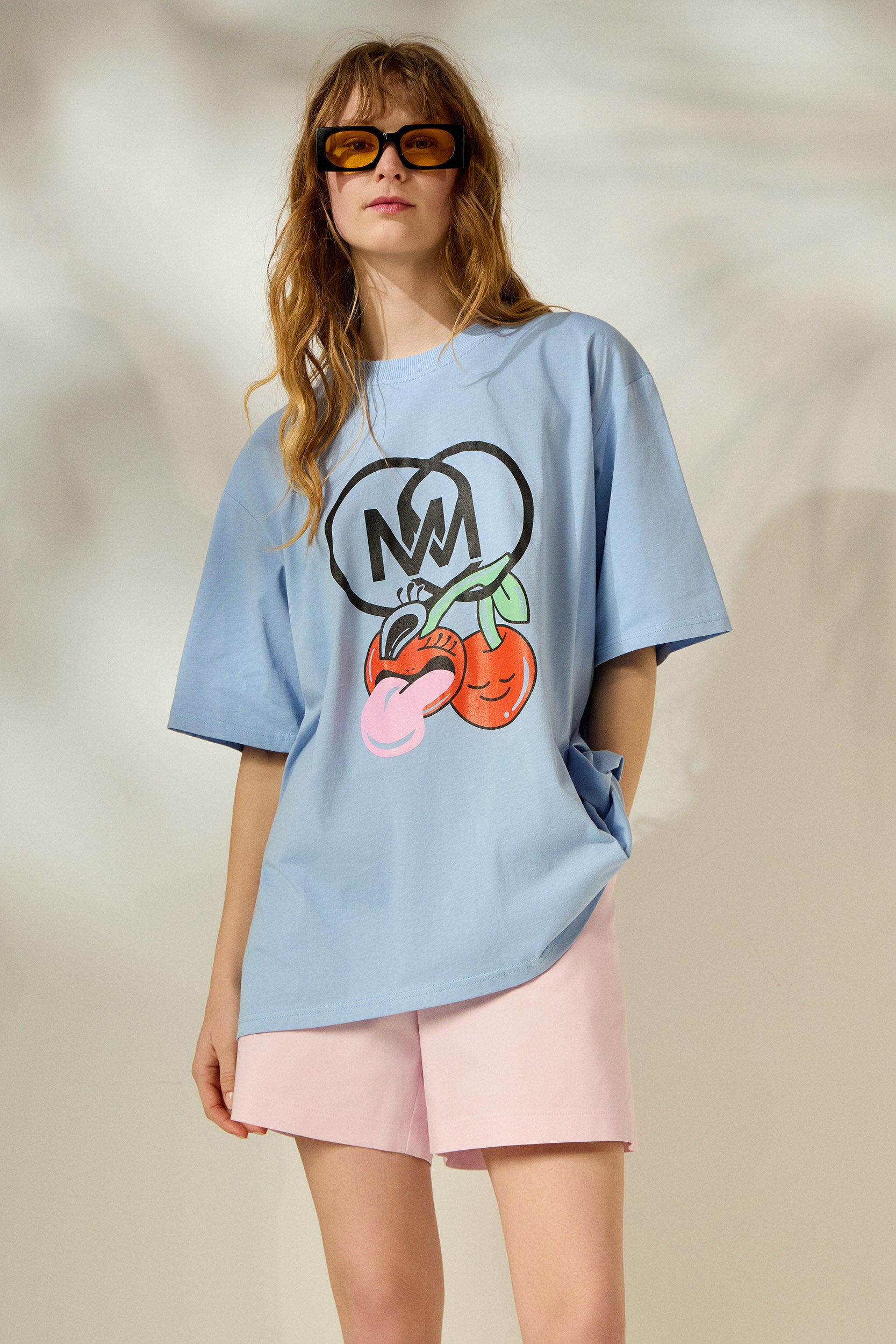 'CHERRY' OVERSIZED TEES (CIEL) MAMOUSH