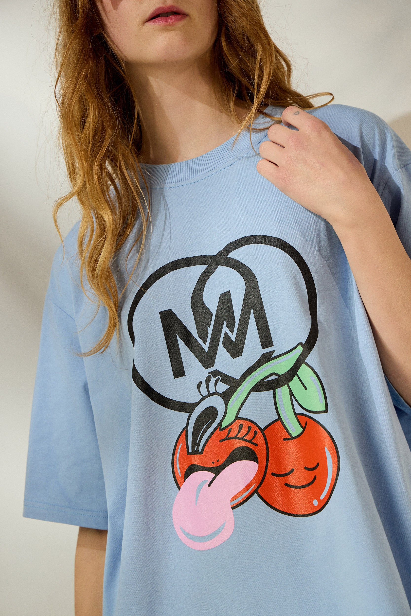 'CHERRY' OVERSIZED TEES (CIEL) MAMOUSH