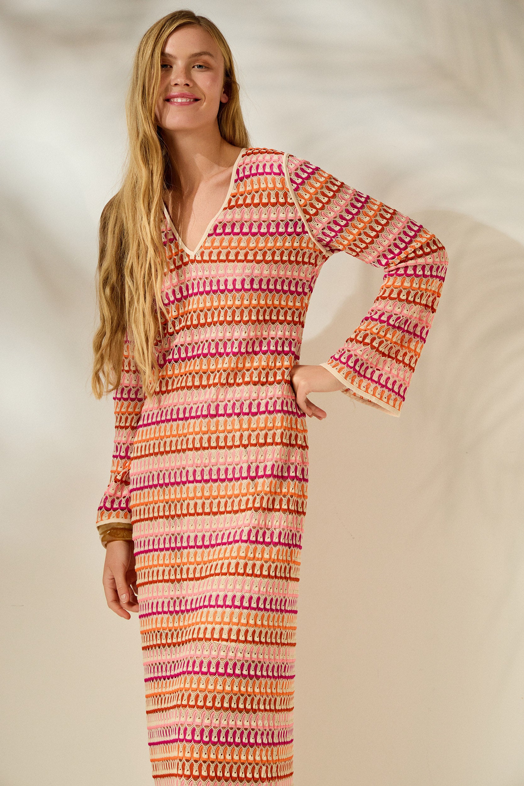 'RAMONA' ΜΑΞΙ ΦΟΡΕΜΑ (PINK) MAMOUSH