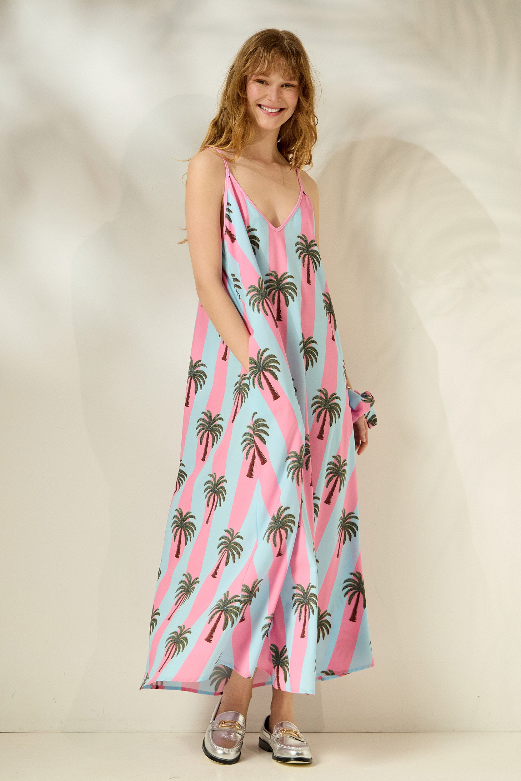 ‘ALIKI’ ΜΙΝΤΙ ΦΟΡΕΜΑ (PALM TREES) MAMOUSH