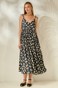 'JULIANNA' ΜΙΝΤΙ ΦΟΡΕΜΑ (BLACK/BOWS) MAMOUSH
