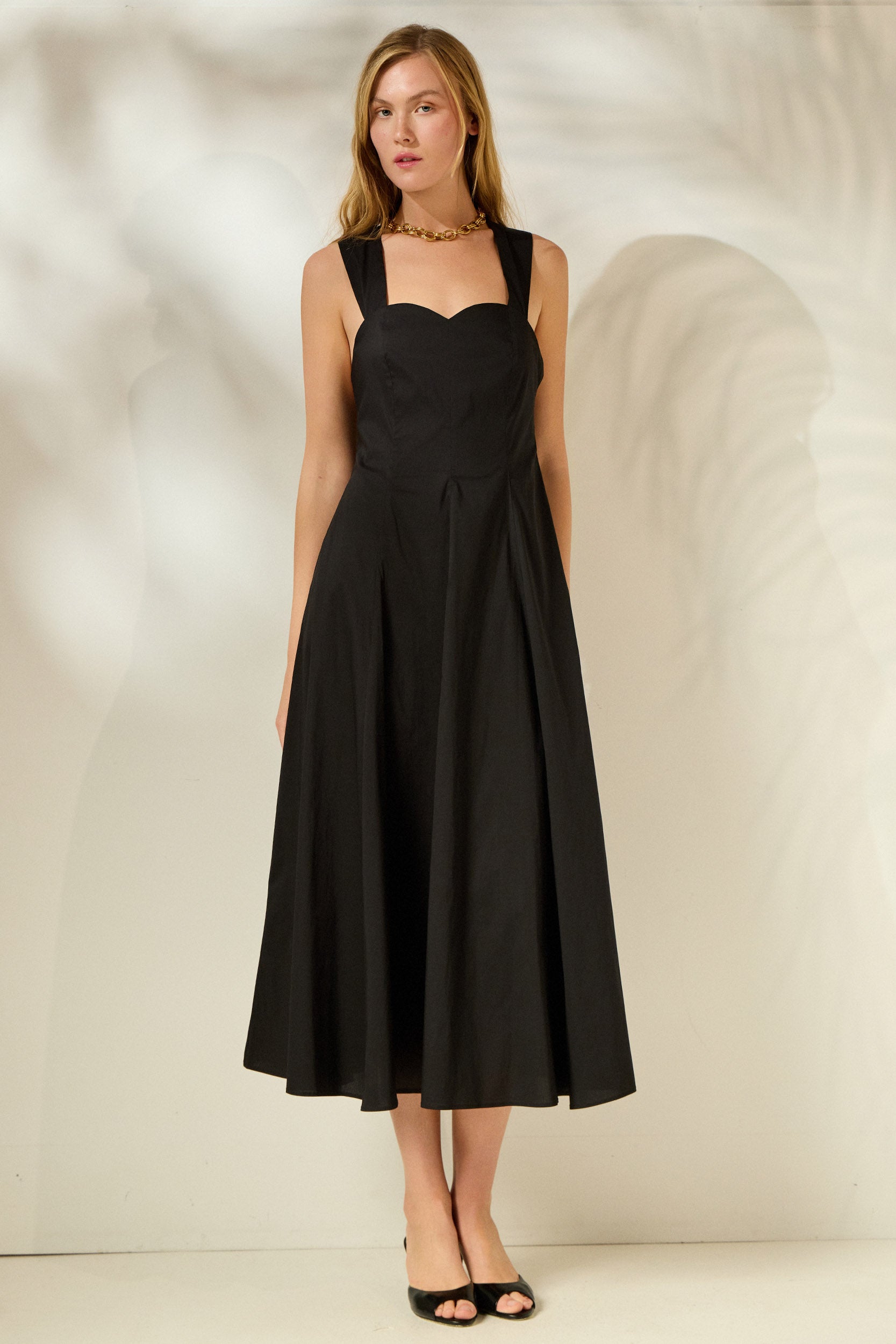 ‘MARIANNA’ ΒΑΜΒΑΚΕΡΟ ΜΙΝΤΙ ΦΟΡΕΜΑ (BLACK) MAMOUSH