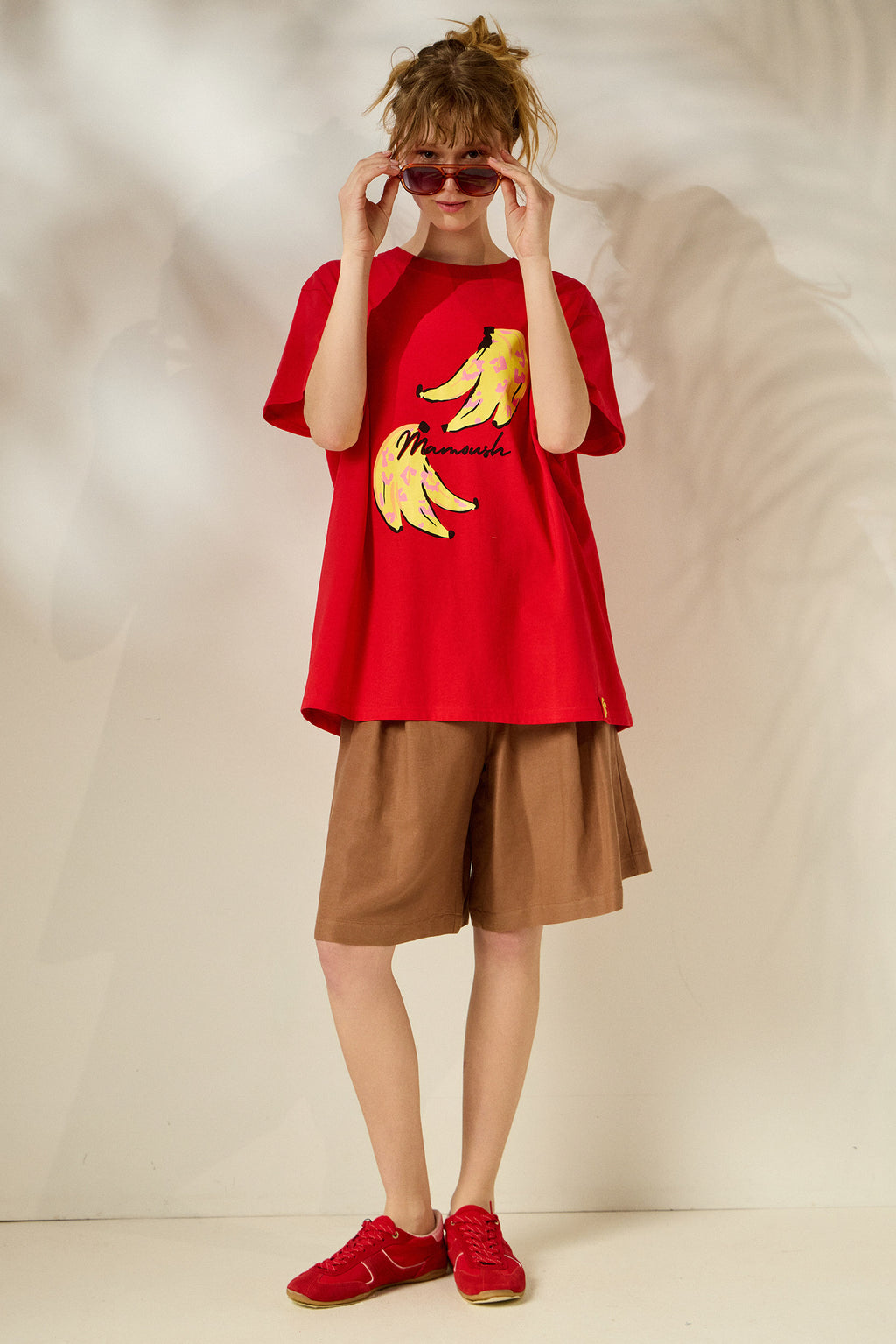 'BANANA' OVERSIZED TEES (RED) MAMOUSH
