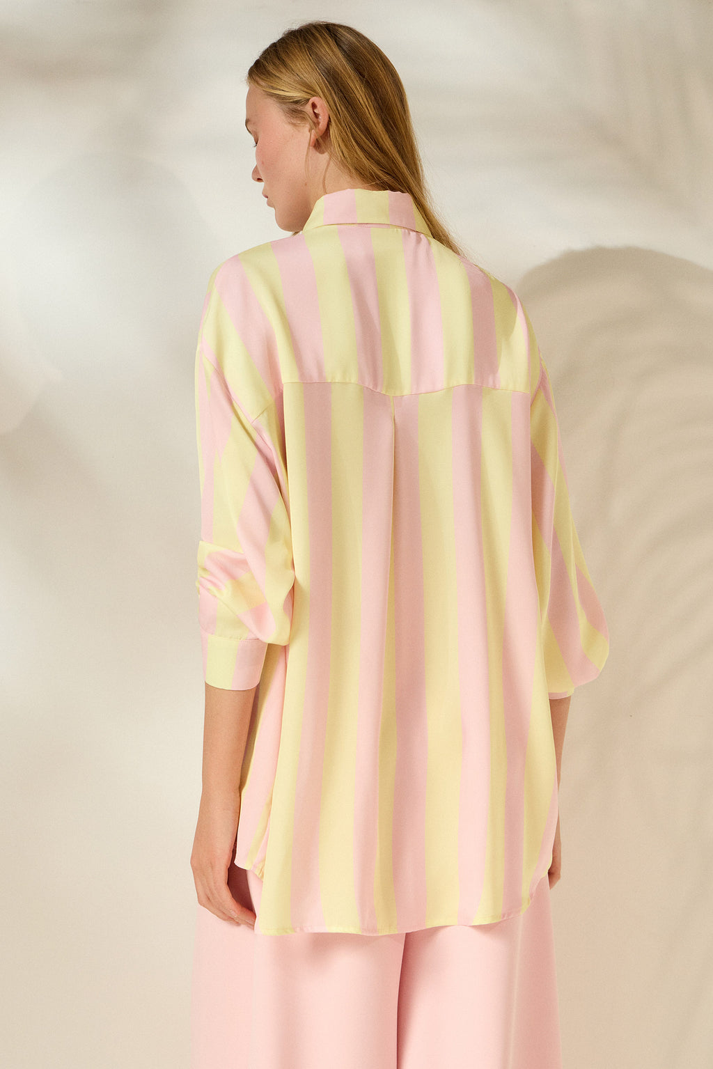 ‘CASEY’ ΡΙΓΕ ΠΟΥΚΑΜΙΣΟ (PALE PINK/PALE YELLOW) MAMOUSH