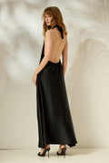 'ELEANORA' ΜΑΞΙ ΦΟΡΕΜΑ (BLACK) MAMOUSH