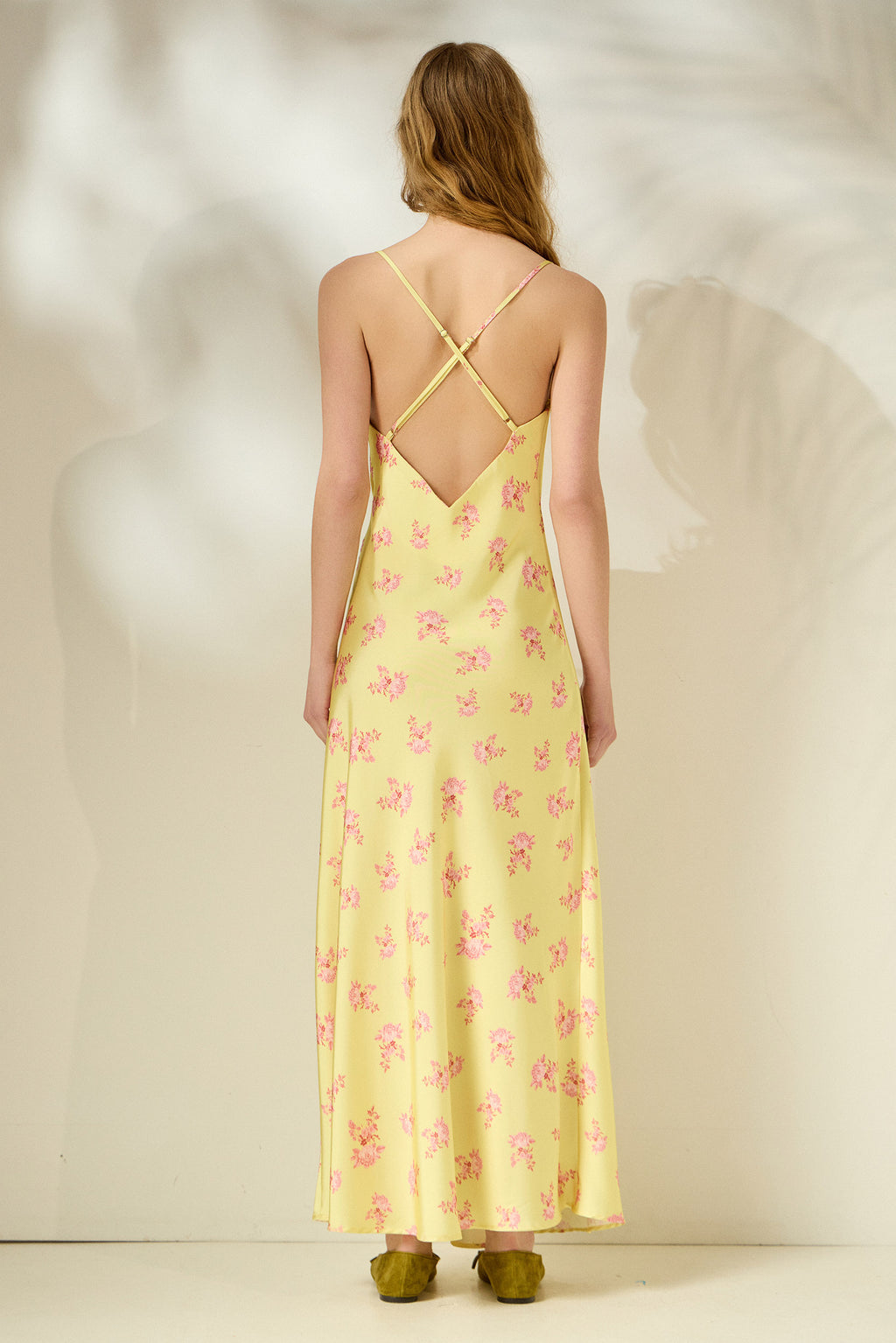 ‘EVELYN’ ΕΜΠΡΙΜΕ ΦΟΡΕΜΑ (BUTTER YELLOW) MAMOUSH