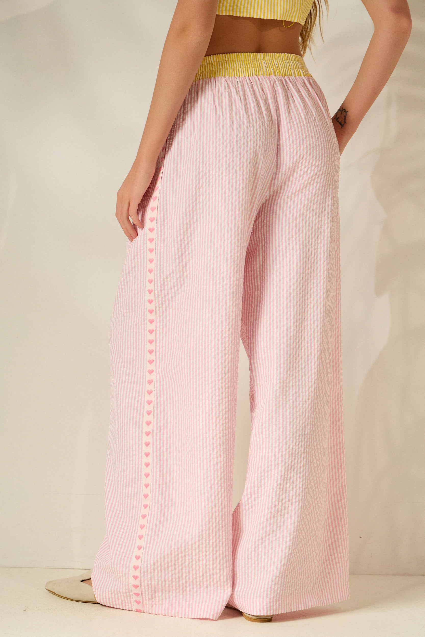 ‘AVA’ ΡΙΓΕ ΔΙΧΡΩΜΟ ΠΑΝΤΕΛΟΝΙ ΜΕ ΛΑΣΤΙΧΟ MAMOUSH