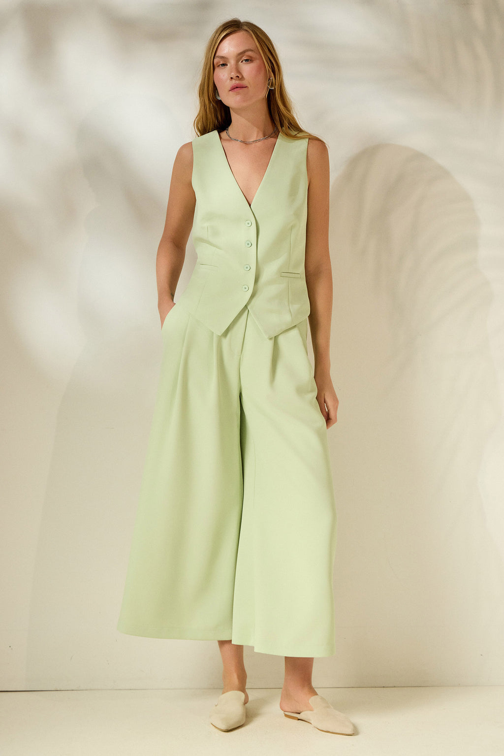 ‘ILIANA’ CROPPED ΠΑΝΤΕΛΟΝΙ (MINT) MAMOUSH