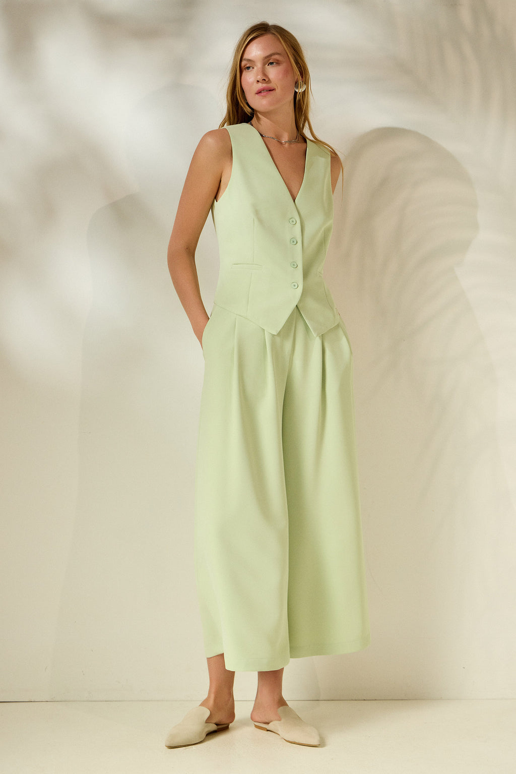 ‘ILIANA’ CROPPED ΠΑΝΤΕΛΟΝΙ (MINT) MAMOUSH