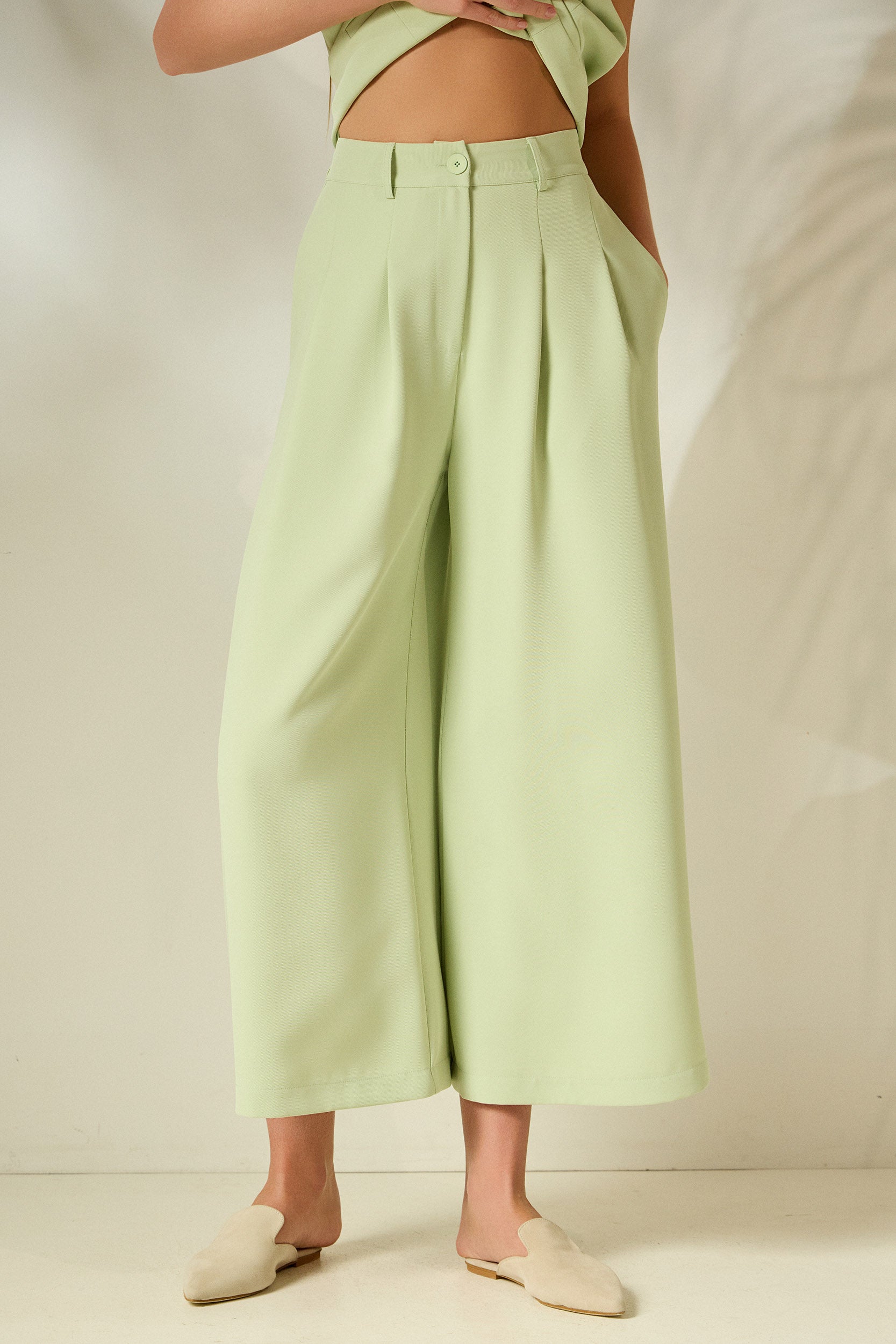 ‘ILIANA’ CROPPED ΠΑΝΤΕΛΟΝΙ (MINT) MAMOUSH