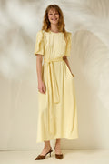 'LYDIA' ΣΑΤΕΝ ΜΙΝΤΙ ΦΟΡΕΜΑ (PALE YELLOW) MAMOUSH