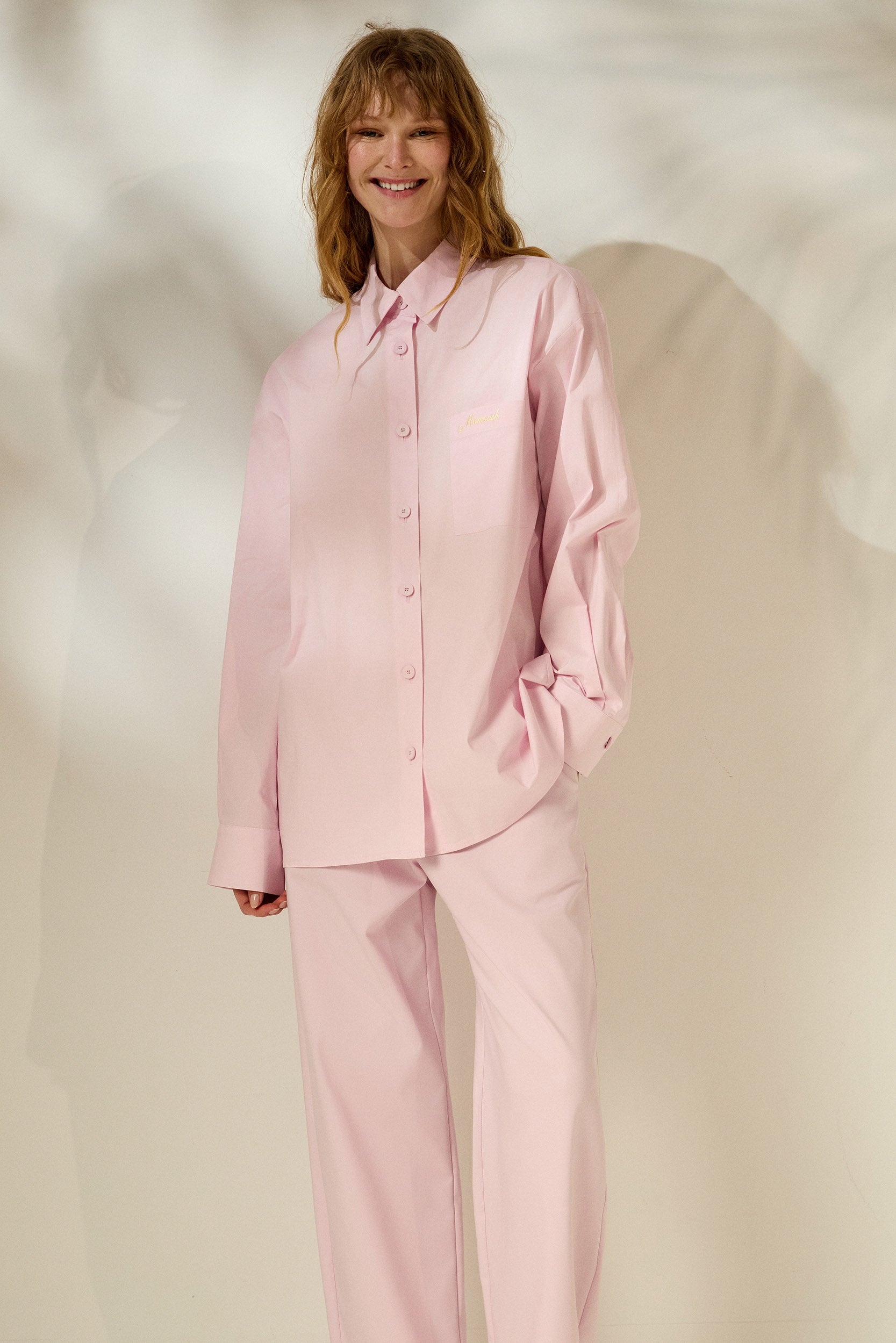 XLOI’ COTTON SHIRT (PASTEL PINK) MAMOUSH