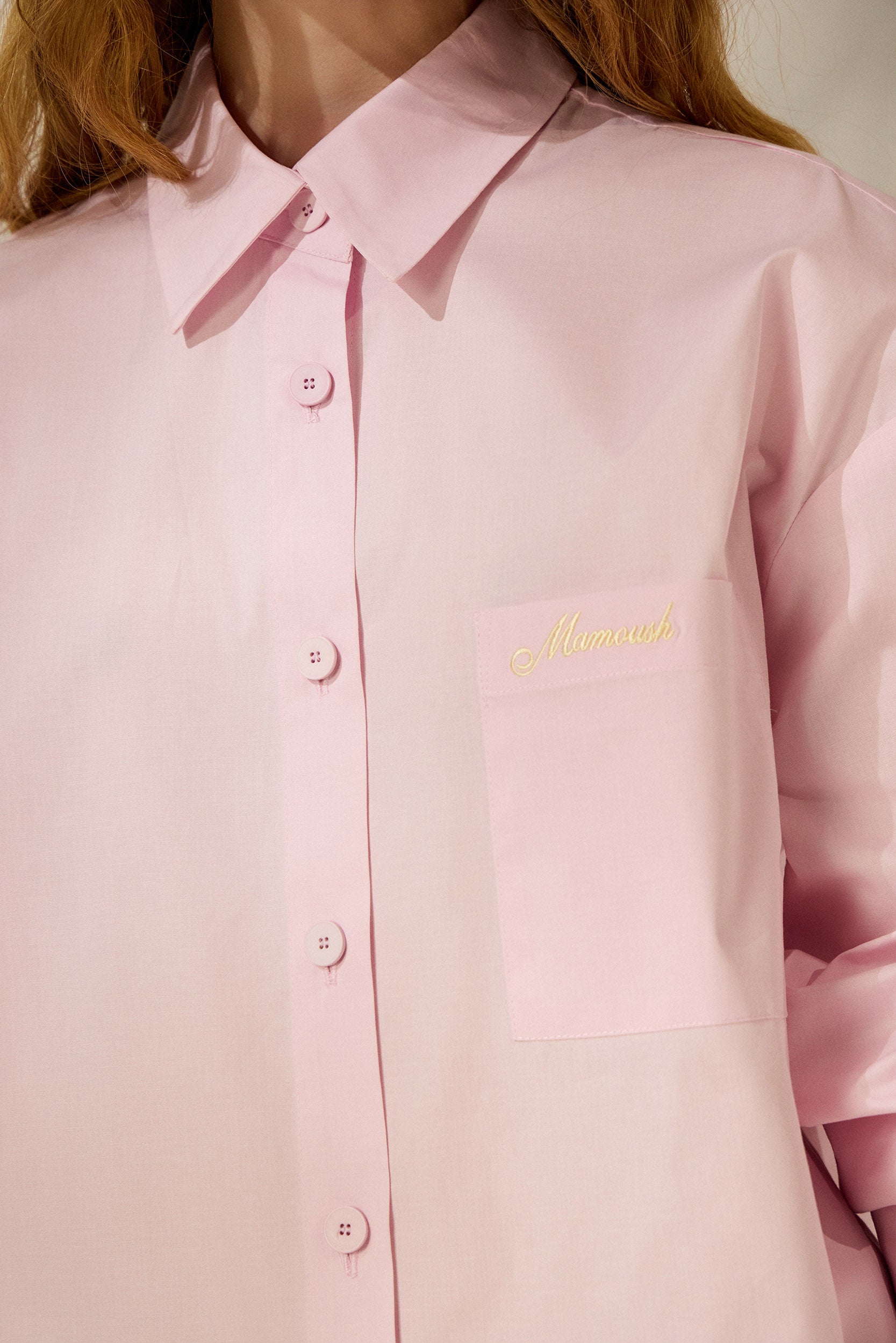XLOI’ COTTON SHIRT (PASTEL PINK) MAMOUSH