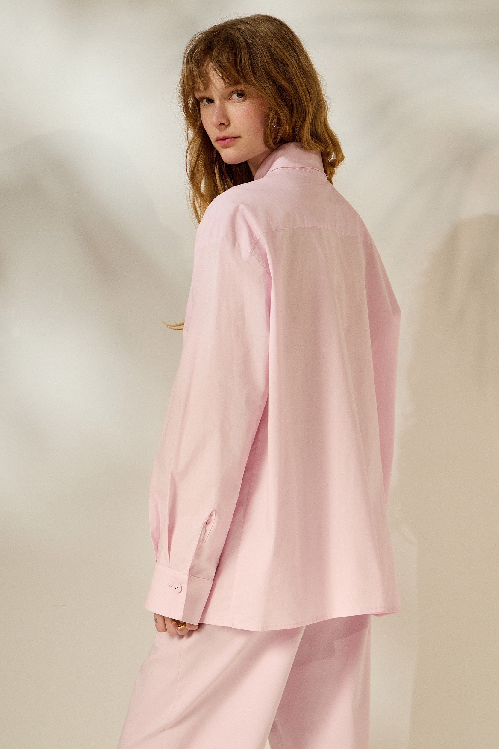 XLOI’ COTTON SHIRT (PASTEL PINK) MAMOUSH