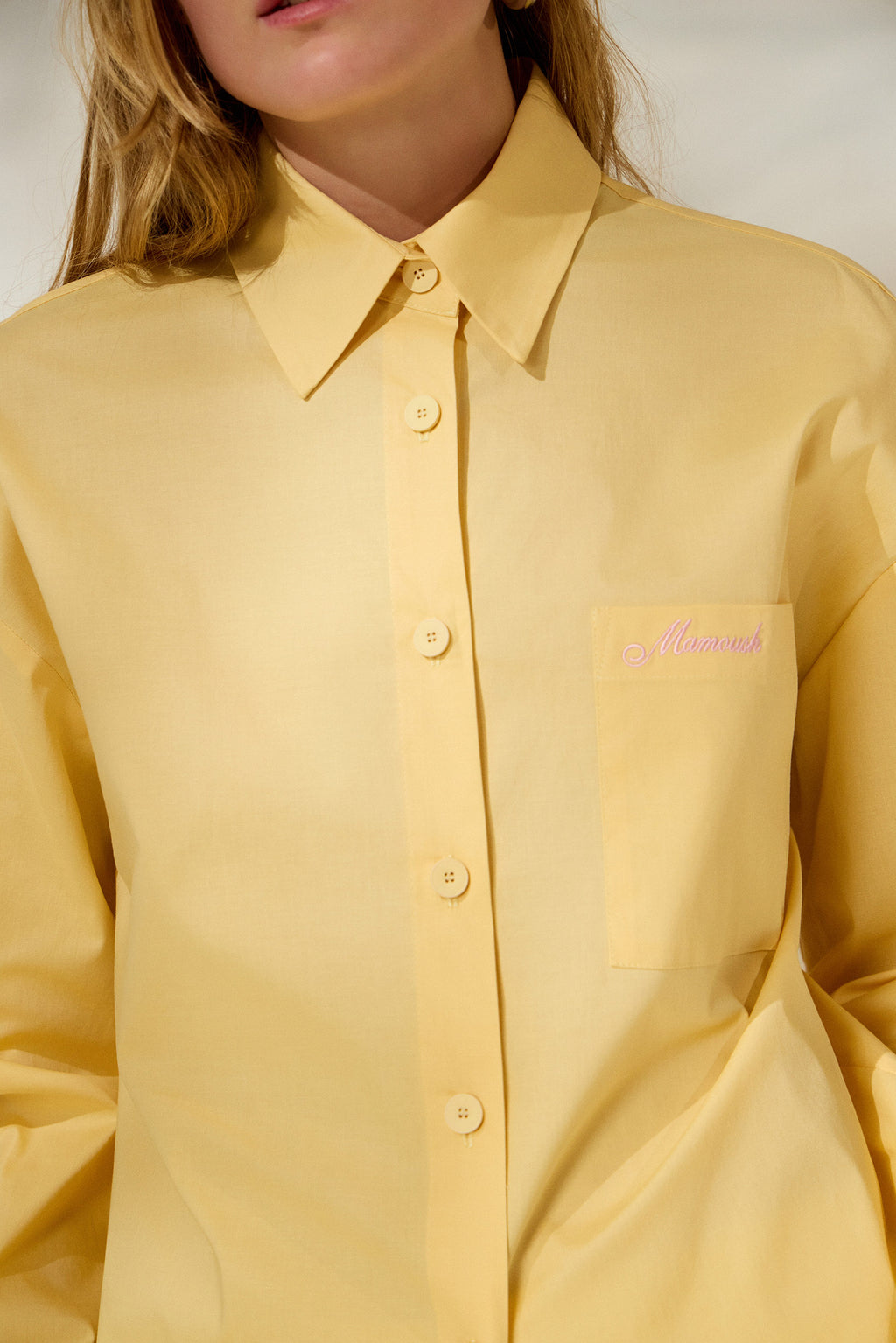 XLOI’ COTTON SHIRT (PASTEL YELLOW) MAMOUSH