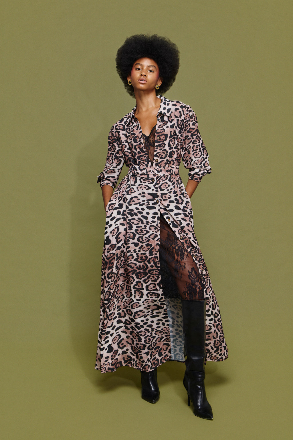 LIZA' ΣΕΜΙΖΙΕ ΦΟΡΕΜΑ (ANIMAL PRINT) MAMOUSH