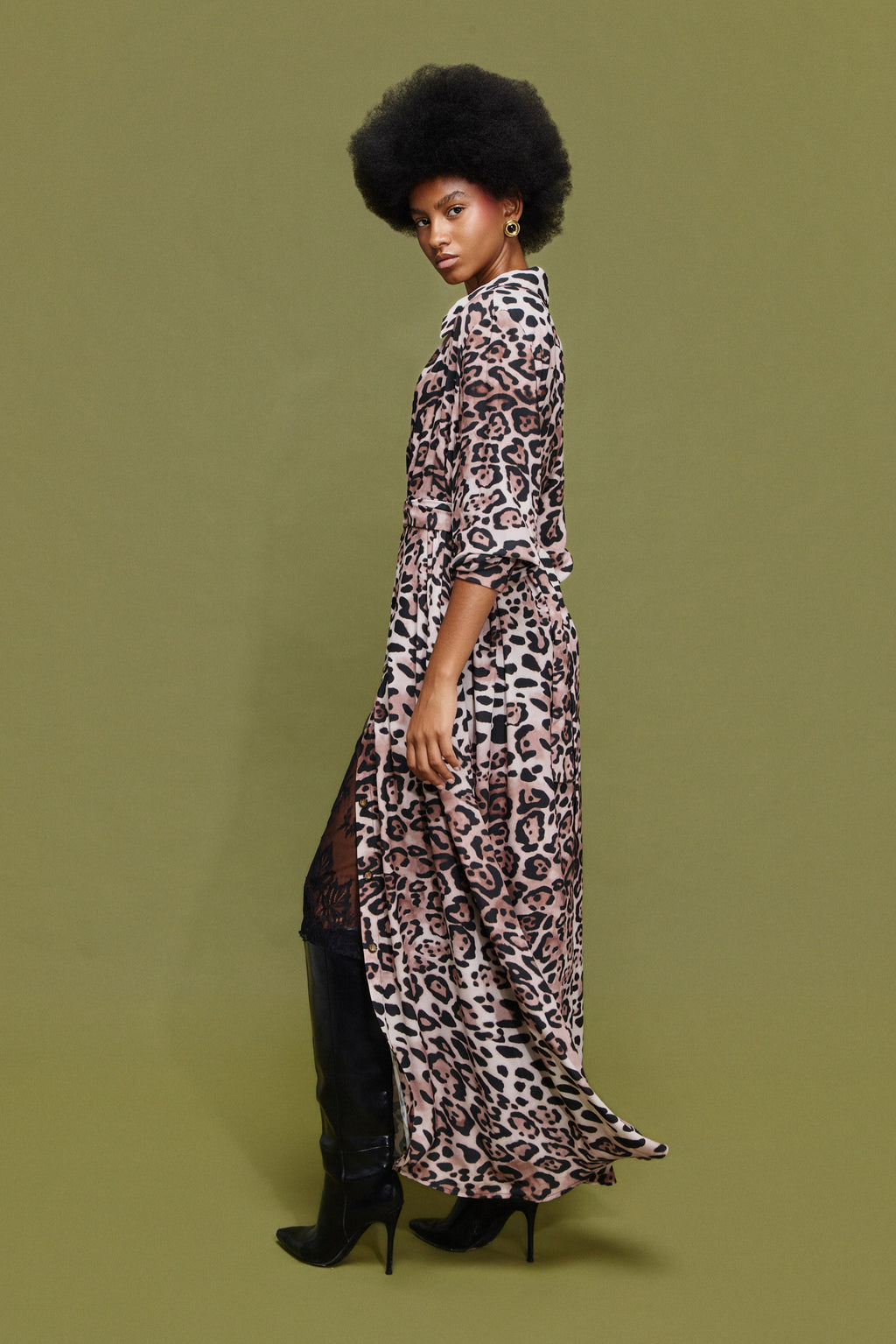 LIZA' ΣΕΜΙΖΙΕ ΦΟΡΕΜΑ (ANIMAL PRINT) MAMOUSH