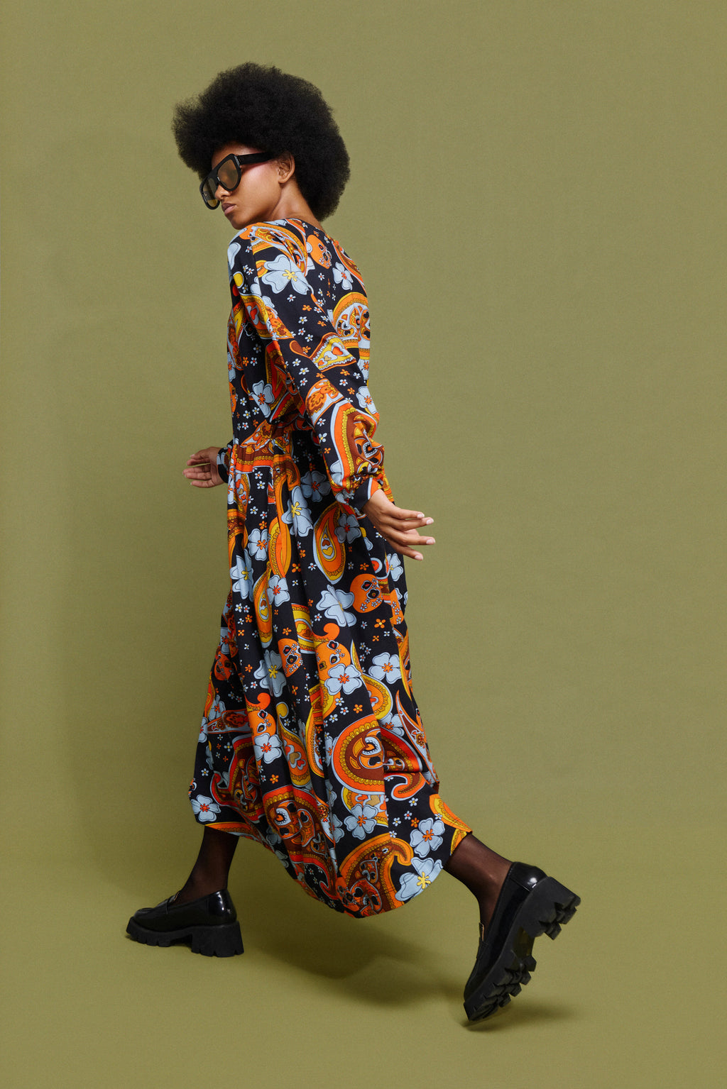 DOMNA' ΦΟΥΤΕΡ ΜΙΝΤΙ ΦΟΡΕΜΑ (BLACK/LAHORE) MAMOUSH