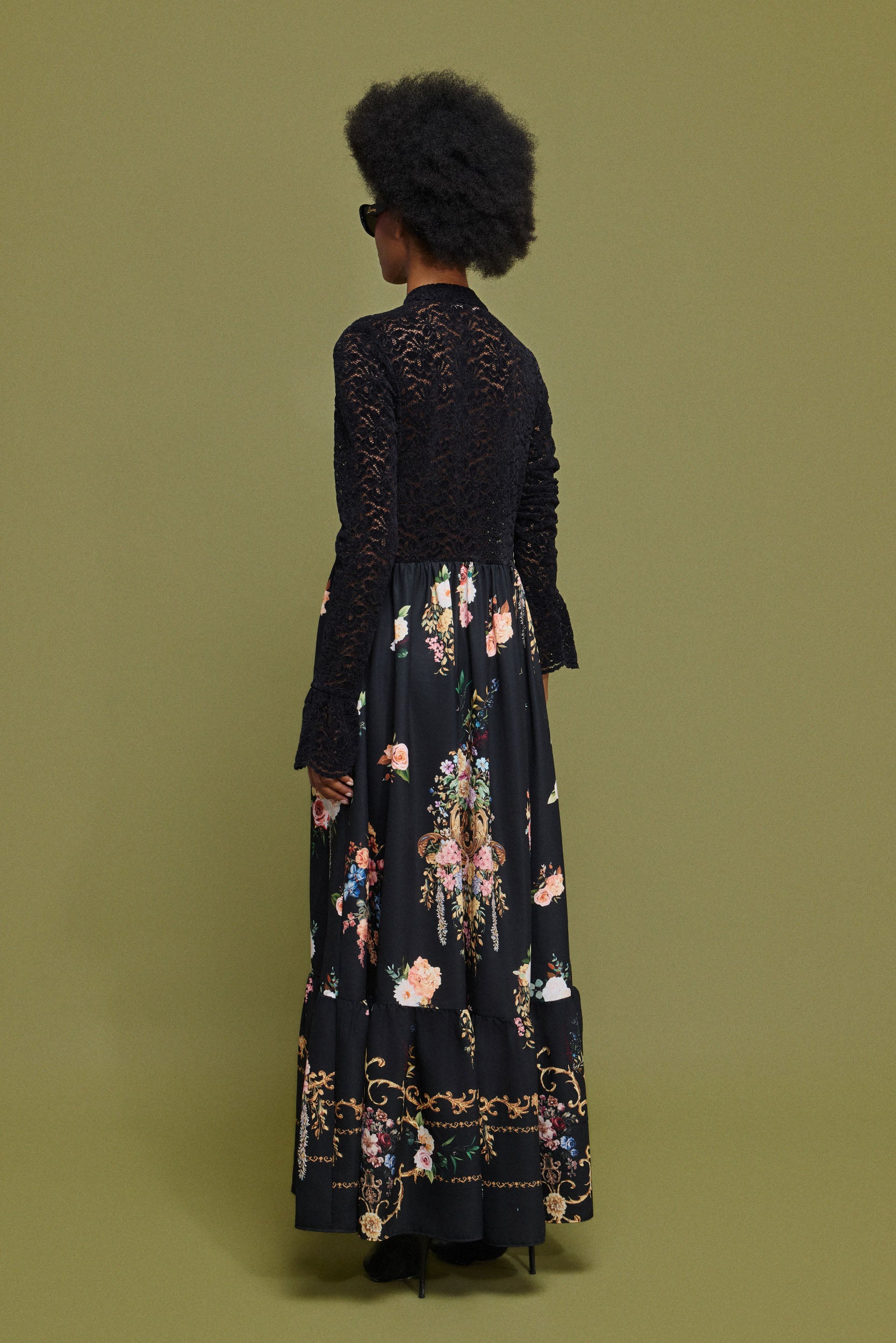 ELORA' MAXI ΦΟΡΕΜΑ ΜΕ ΔΑΝΤΕΛΑ MAMOUSH