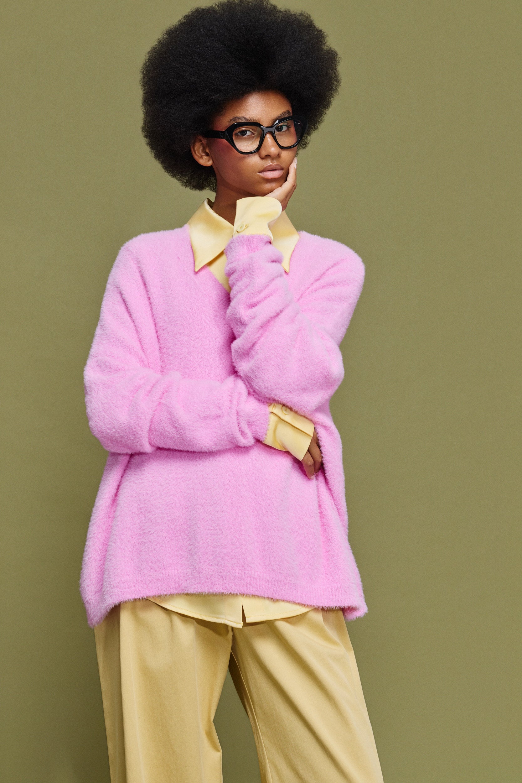 ‘AGNI’ ΠΛΕΚΤΗ ΜΠΛΟΥΖΑ (PINK) MAMOUSH