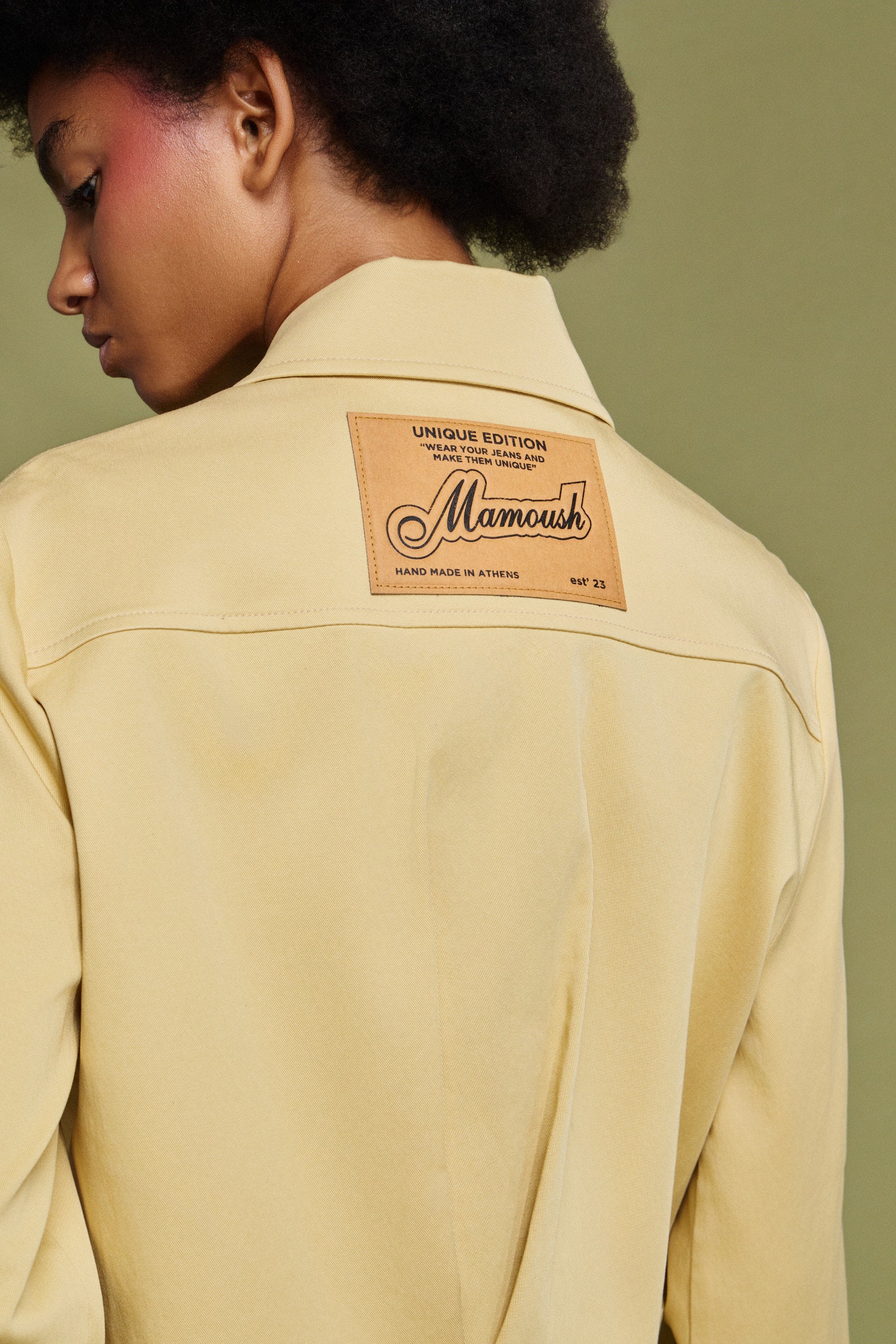 SCARLET' ΚΟΝΤΟ JACKET ΜΕ ΤΣΕΠΕΣ (BUTTER YELLOW) MAMOUSH