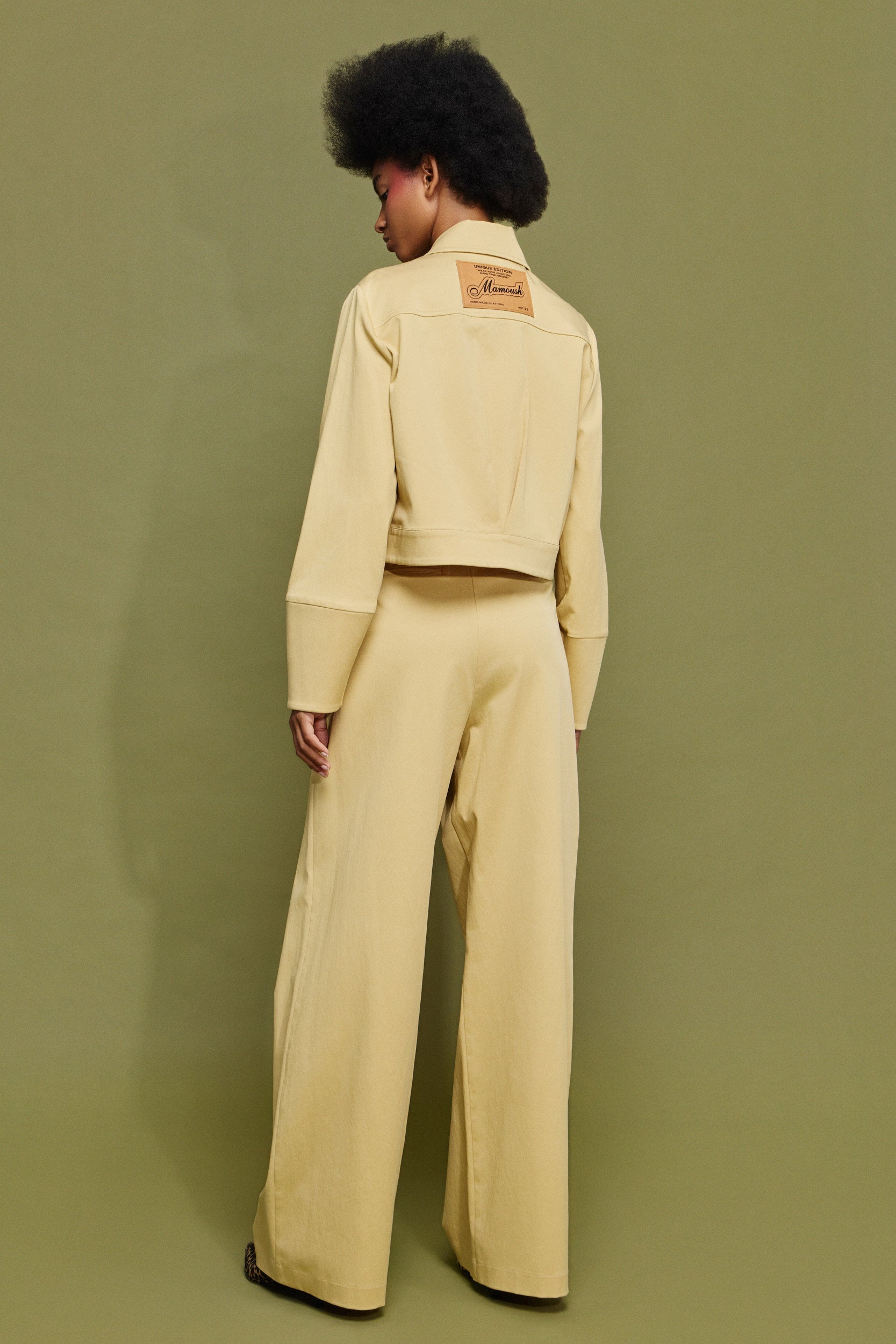 SCARLET' ΚΟΝΤΟ JACKET ΜΕ ΤΣΕΠΕΣ (BUTTER YELLOW) MAMOUSH