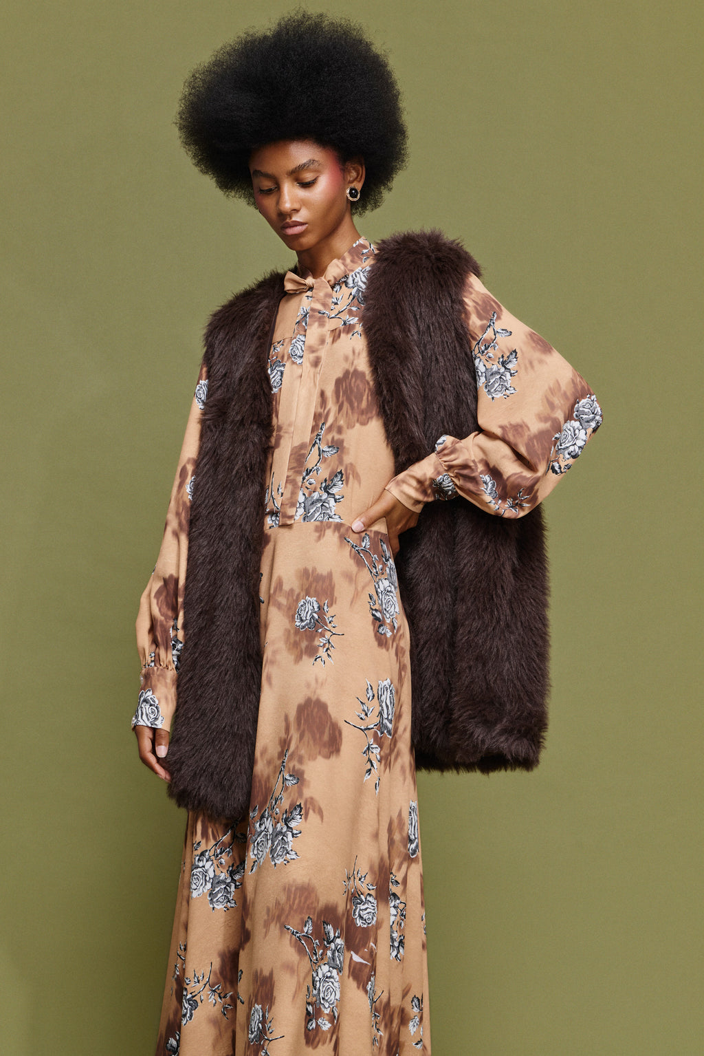 ‘FIONA’ ΜΑΚΡΥ ΓΟΥΝΙΝΟ ΓΙΛΕΚΟ MAMOUSH