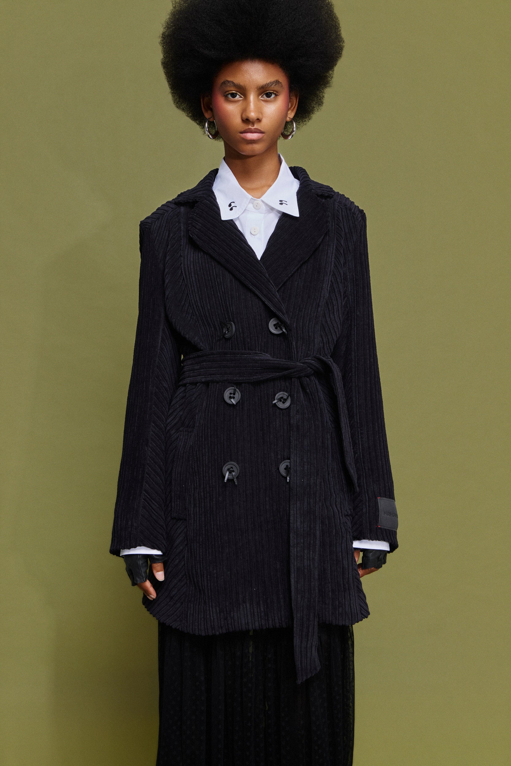 ‘IRMA’ ΚΟΤΛΕ ΗΜΙΠΑΛΤΟ (BLACK) MAMOUSH