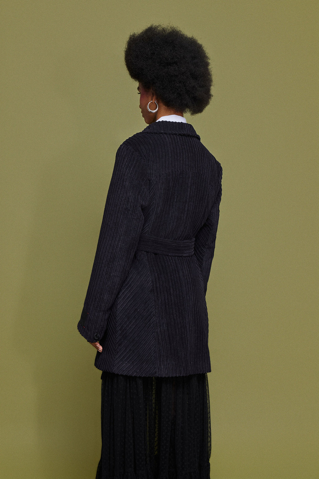 ‘IRMA’ ΚΟΤΛΕ ΗΜΙΠΑΛΤΟ (BLACK) MAMOUSH