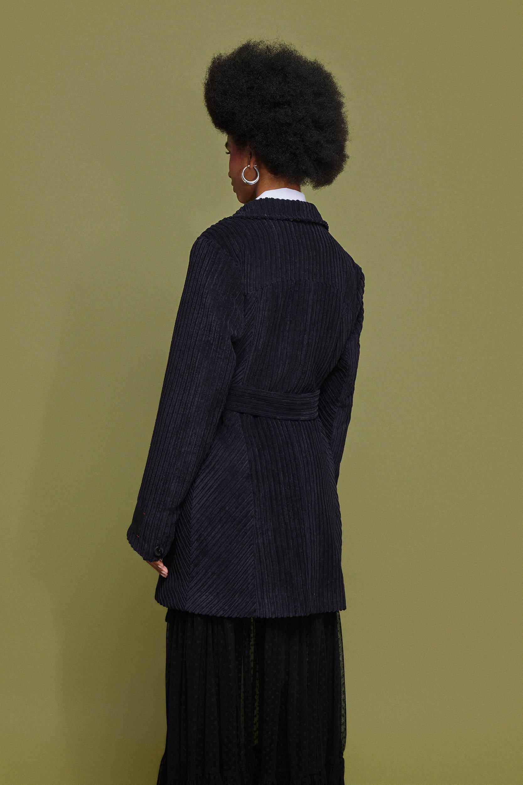 ‘IRMA’ ΚΟΤΛΕ ΗΜΙΠΑΛΤΟ (BLACK) MAMOUSH