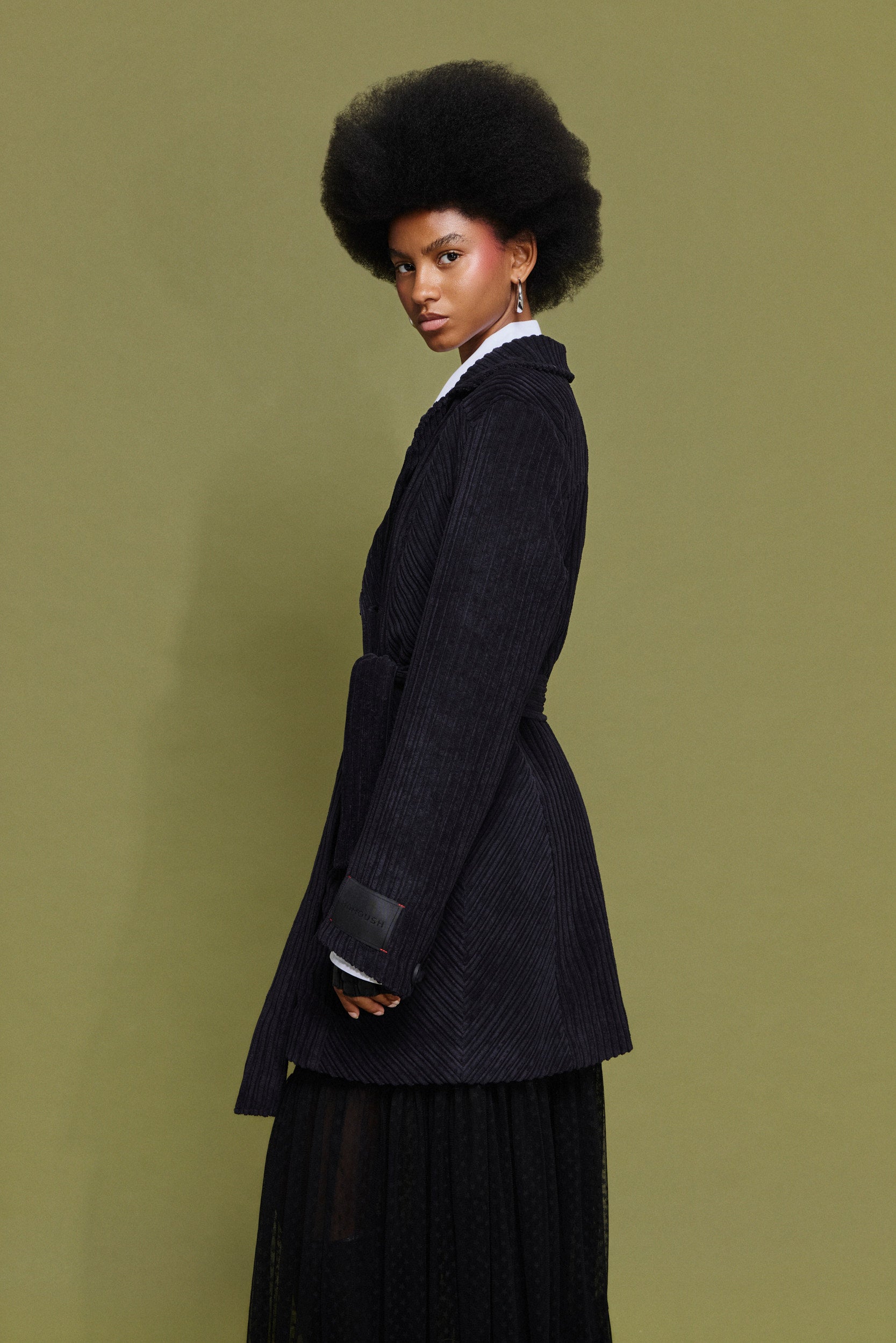 ‘IRMA’ ΚΟΤΛΕ ΗΜΙΠΑΛΤΟ (BLACK) MAMOUSH