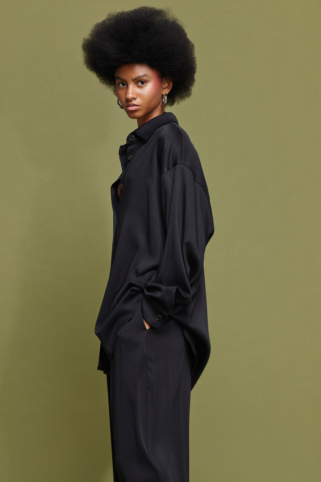 LORA' OVERSIZED ΠΟΥΚΑΜΙΣΙΣΟ (BLACK) MAMOUSH