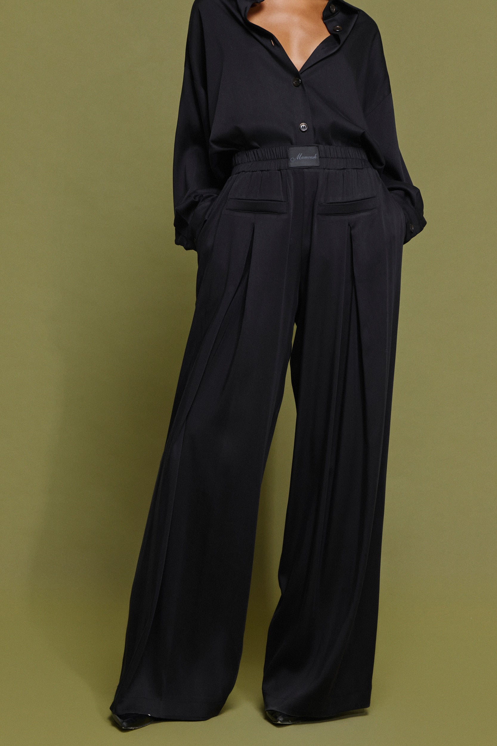 MIRANDA' ΦΑΡΔΙΑ ΠΑΝΤΕΛΟΝΑ ΜΕ ΠΙΕΤΕΣ (BLACK) MAMOUSH