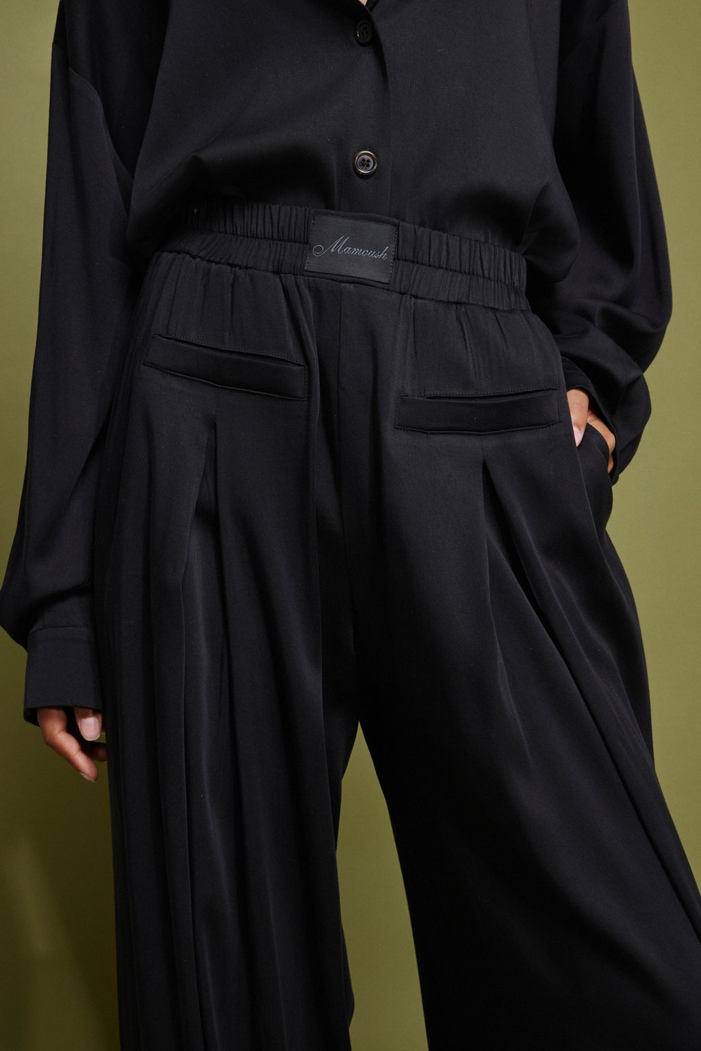 MIRANDA' ΦΑΡΔΙΑ ΠΑΝΤΕΛΟΝΑ ΜΕ ΠΙΕΤΕΣ (BLACK) MAMOUSH