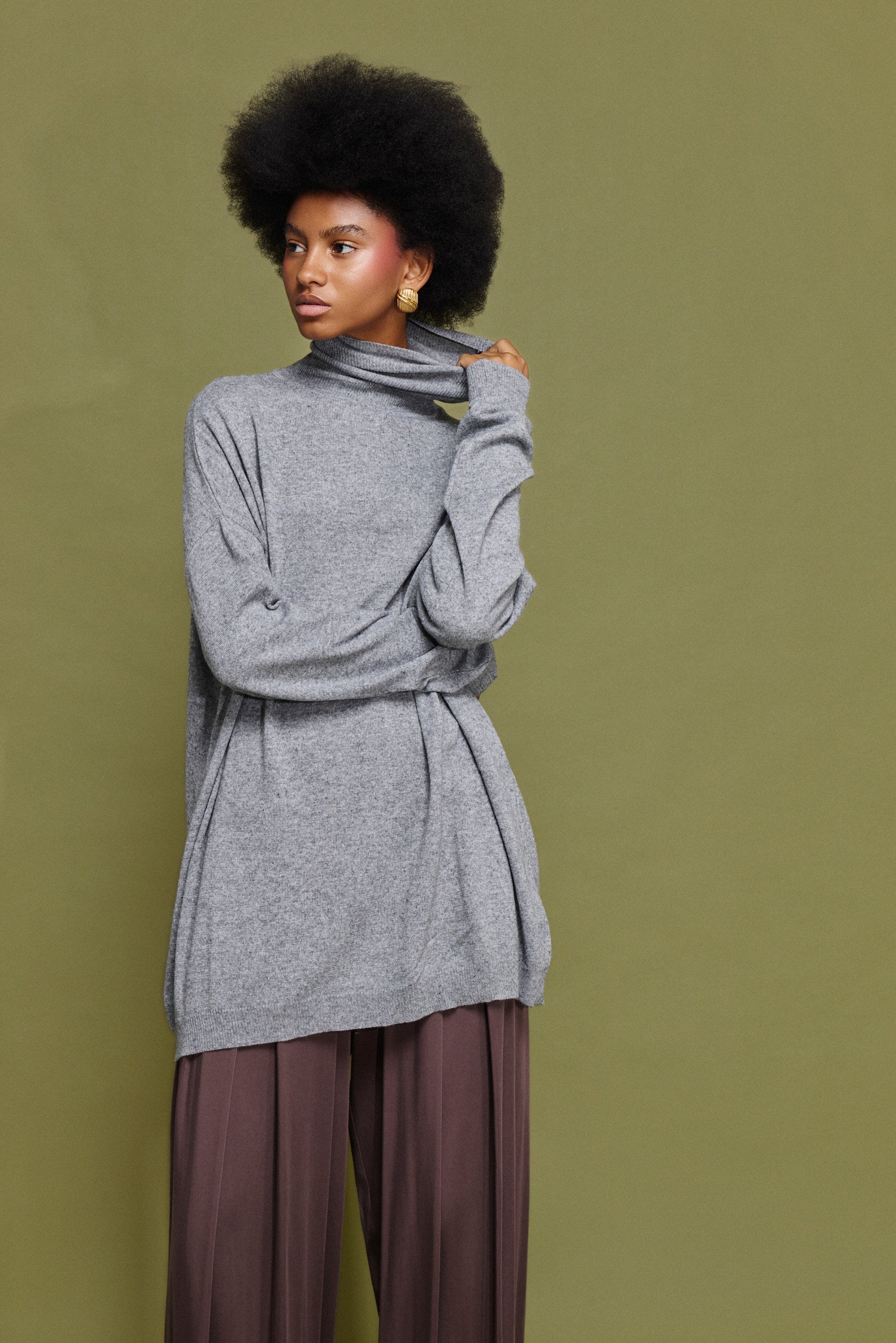 VELMA' ΖΙΒΑΓΚΟ ΑΠΟ ΚΑΣΜΙΡ (GRAY) MAMOUSH