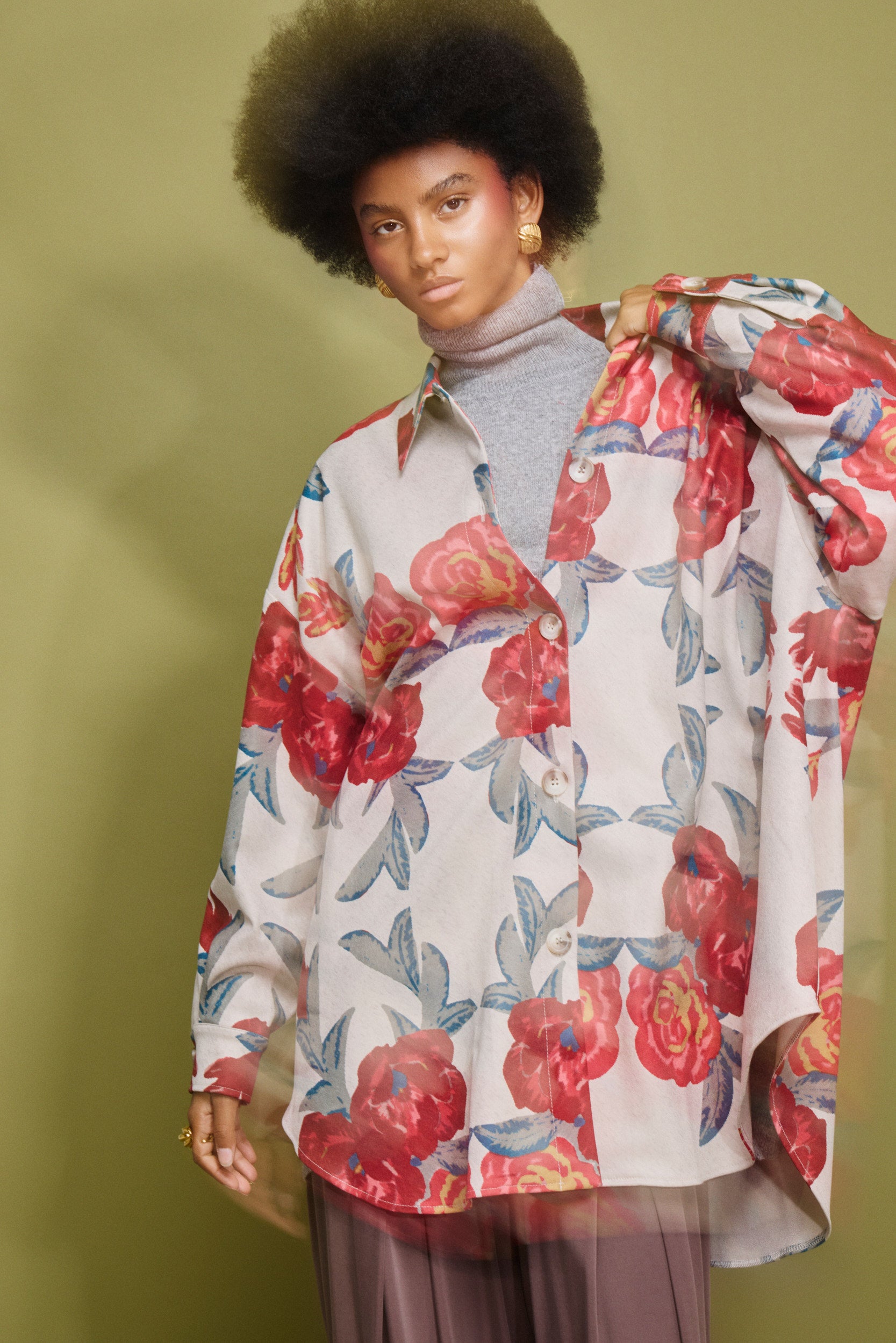 ‘MERYL’ OVERSIZED ΚΟΤΛΕ ΠΟΥΚΑΜΙΣΟ MAMOUSH