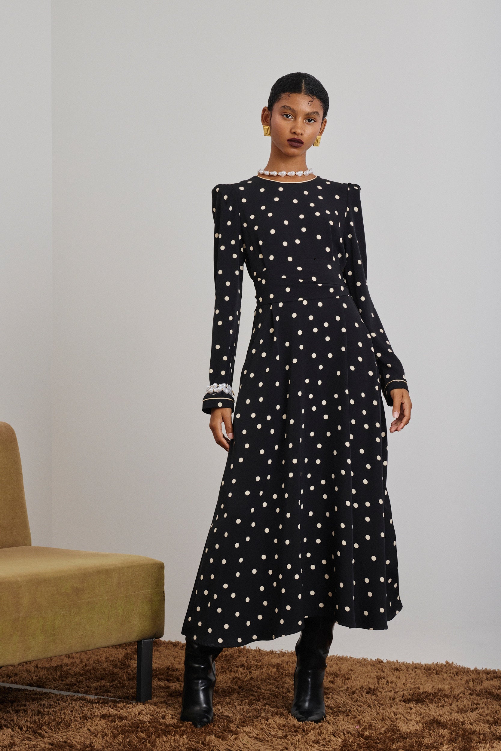 ZETA' ΜΙΝΤΙ ΦΟΡΕΜΑ (BLACK/POLKA DOT) MAMOUSH