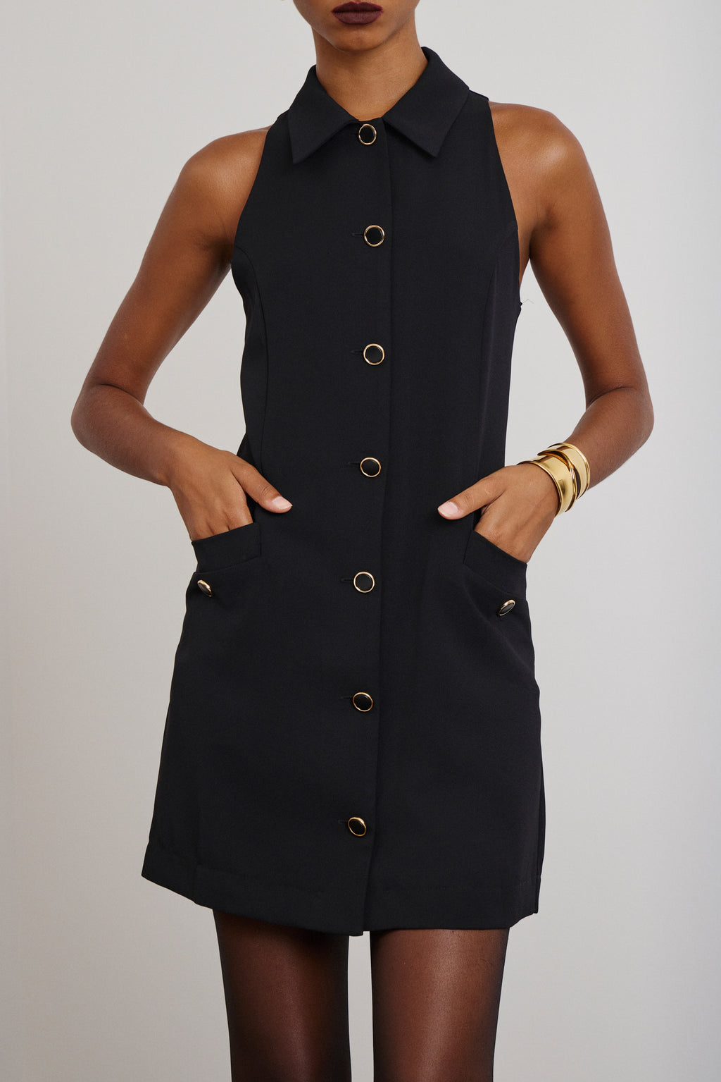 CORA' ΜΙΝΙ ΦΟΡΕΜΑ ΜΕ ΚΟΥΜΠΙΑ (BLACK) MAMOUSH