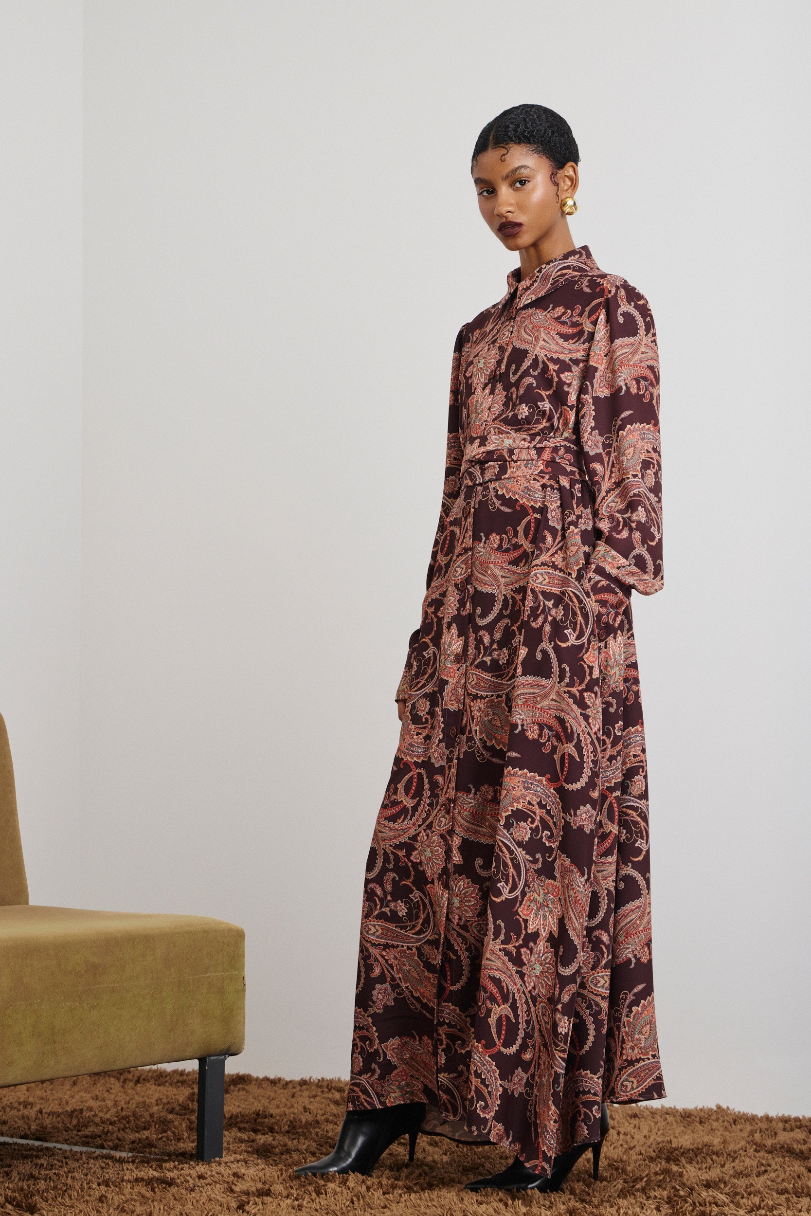 LIANA' ΜΑΞΙ ΦΟΡΕΜΑ (CHOKOLA) MAMOUSH