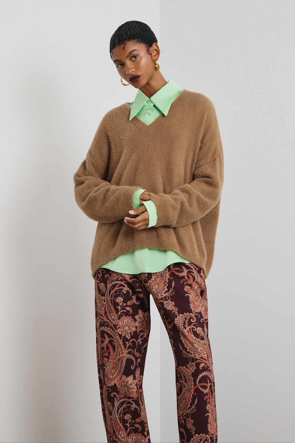 ‘AGNI’ ΠΛΕΚΤΗ ΜΠΛΟΥΖΑ (BEIGE) MAMOUSH