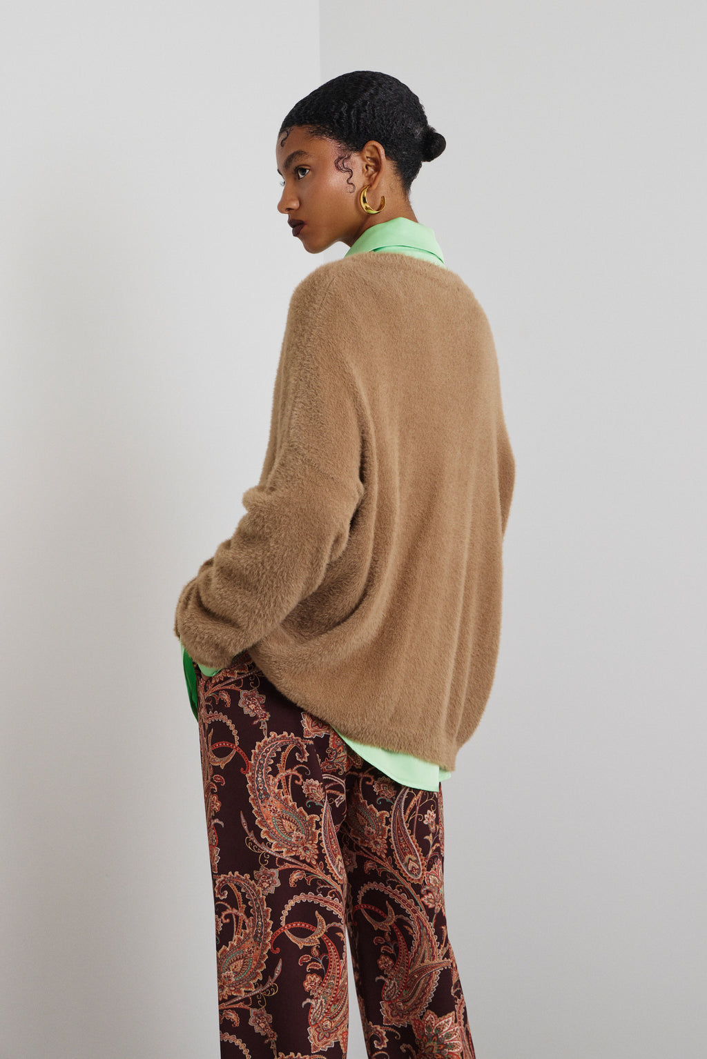 ‘AGNI’ ΠΛΕΚΤΗ ΜΠΛΟΥΖΑ (BEIGE) MAMOUSH