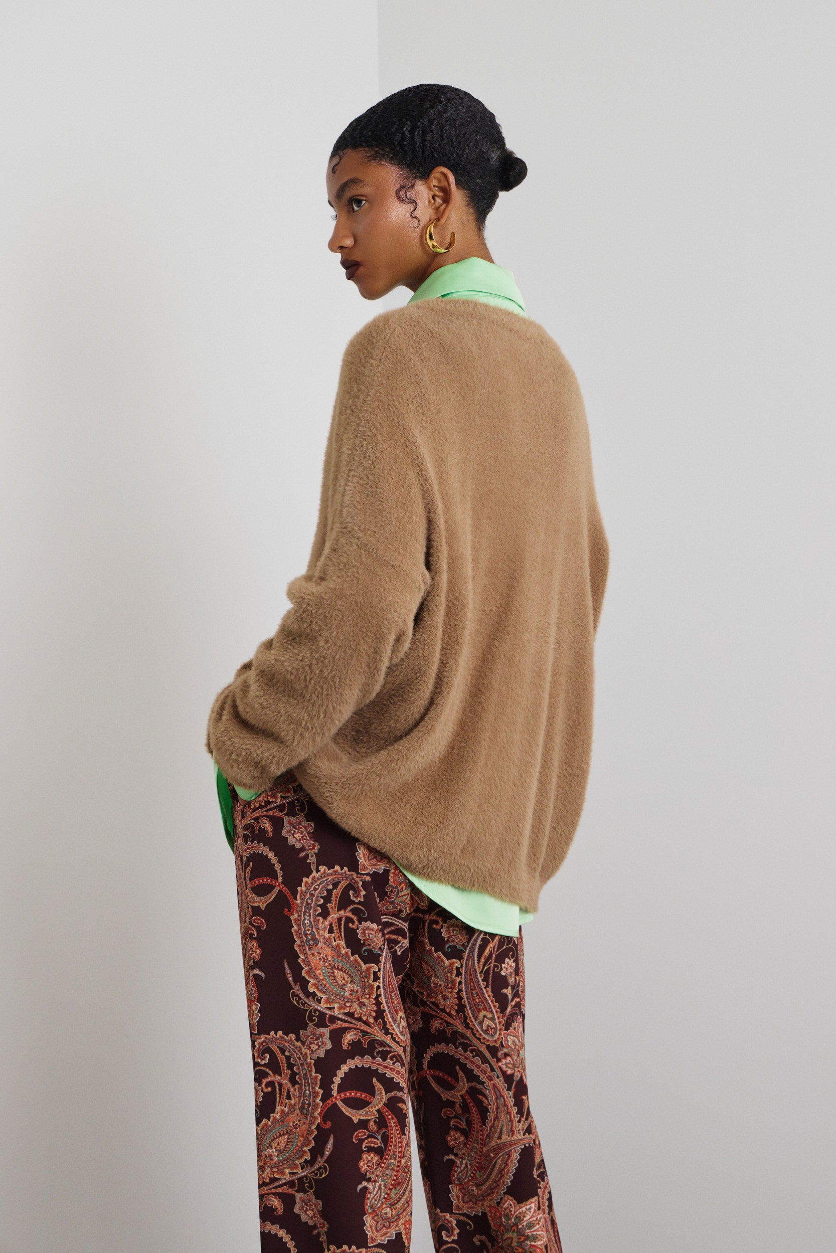 ‘AGNI’ ΠΛΕΚΤΗ ΜΠΛΟΥΖΑ (BEIGE) MAMOUSH